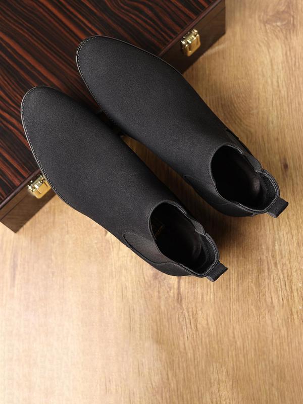 Men's Fashionable Solid Color Chelsea Boots, Casual Comfortable Ankle Boots for Daily Wear, Fashion Shoes for Party, Daily Clothing Decor