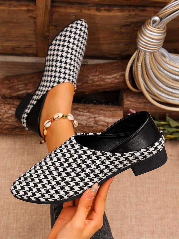 Women's Fashion Leopard Print Slip on Loafers, 2024 New Style Casual Comfortable Pointed Toe Flat Shoes for Daily Wear, Breathable Shoes for All Seasons