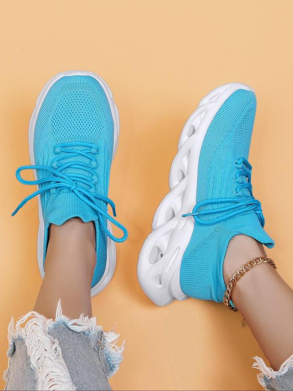 Women's Sporty Lace Up Low Top Minimalist Sneakers, Casual Comfortable Breathable Running Sports Shoes, All-match Non-slip Sneakers for Daily Wear