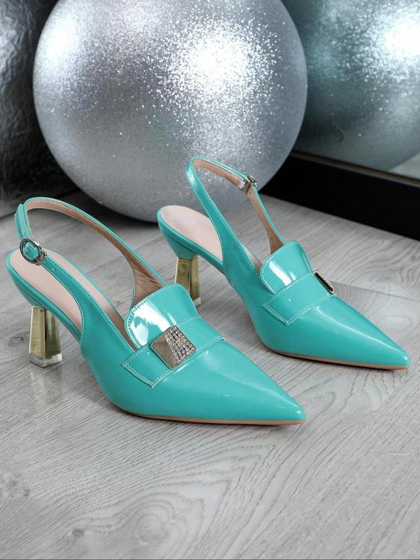 Fashionable High Heel Sandals, Elegant Pointed Toe Sandals for Party, Daily Clothing Decor, Lightweight Breathable Comfortable Shoes for Women & Girls