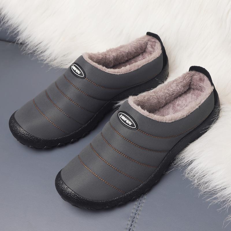 Womens Winter Warm Slippers Slip on House Shoes Indoor Outdoor Anti-Skid Rubber Sole (8666)