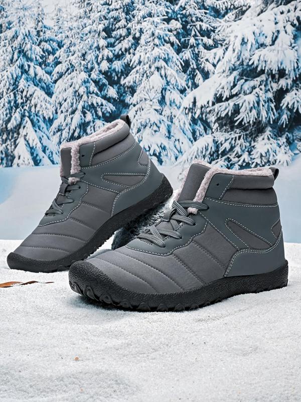 Men's Outdoor Snow Boots, Casual Comfortable Lightweight Ankle Boots for Fall & Winter, Fashionable Sports Outdoor Boots for Men