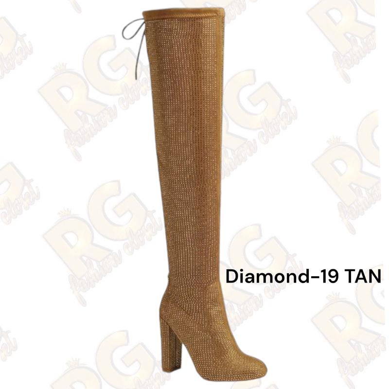 WomenRhinestones Over The Knee Boots