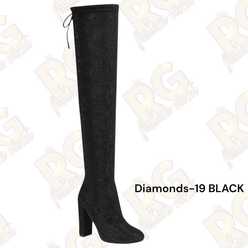 WomenRhinestones Over The Knee Boots