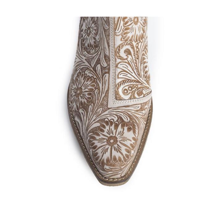 Western Moxie Hand-tooled Booties