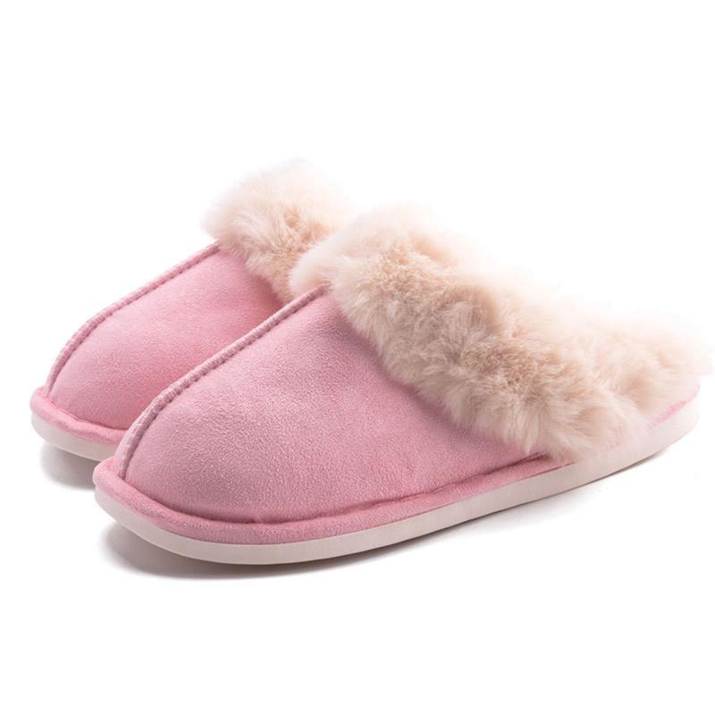 Luxurious Solid Color Fluffy Home Slippers - Ultra-Soft Sole, Cozy Platform Design, Plush Lined, Backless & Non-slip - Quiet Mute Shoes for Ultimate Comfort