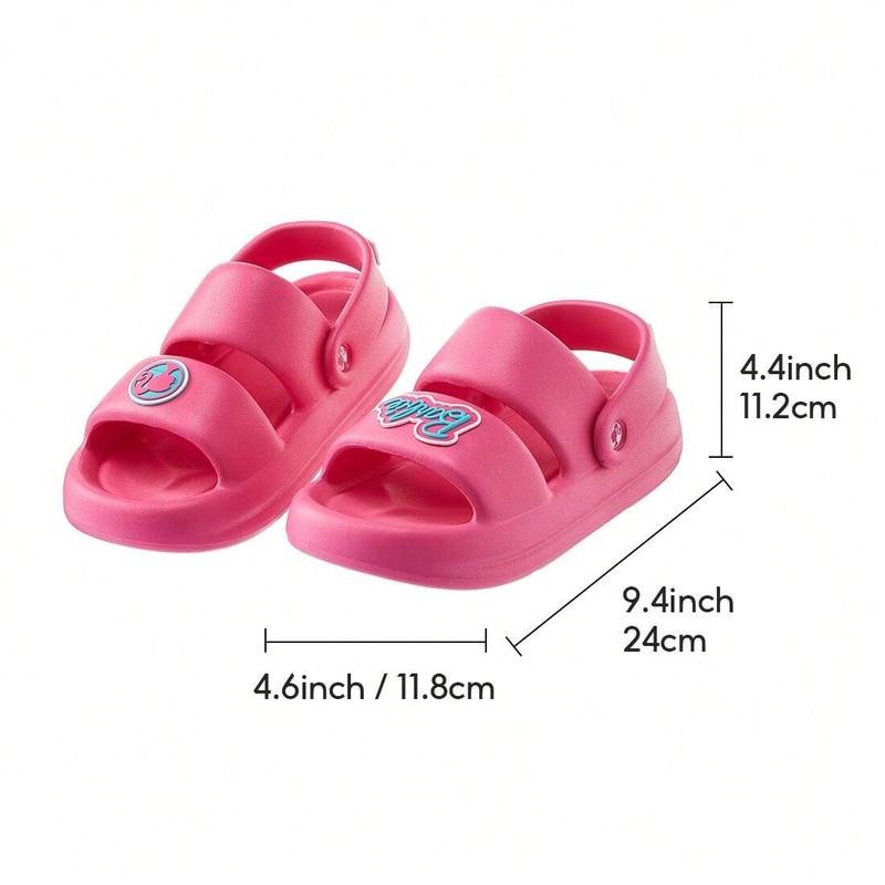 Barbie Summer Sandals Slippers For Women US Size 8-8.5 Non-slip Slippers Comfort EVA Material Open Toe Thick Beach Footwear Girl For Indoor and Outdoor Use Daily Used