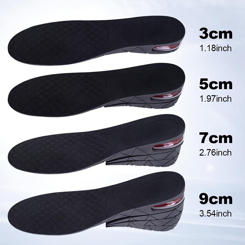 3-9cm Height Boosting Invisible Insoles - Adjustable Shoe Heel Cushion for Taller Support, Absorbent Foot Pad for Ultimate Comfort and Shock Absorption