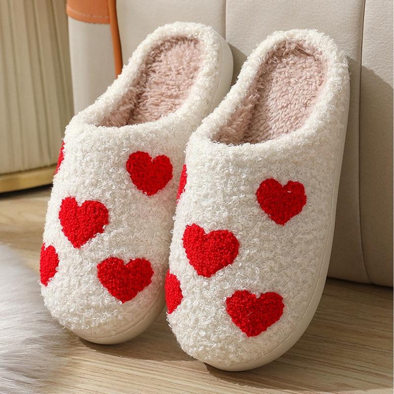 Women Fuzzy Cartoon Pattern Cotton Slippers, Memory Foam Fluffy Slippers, Cozy House Slippers, Indoor Outdoor Home Shoes