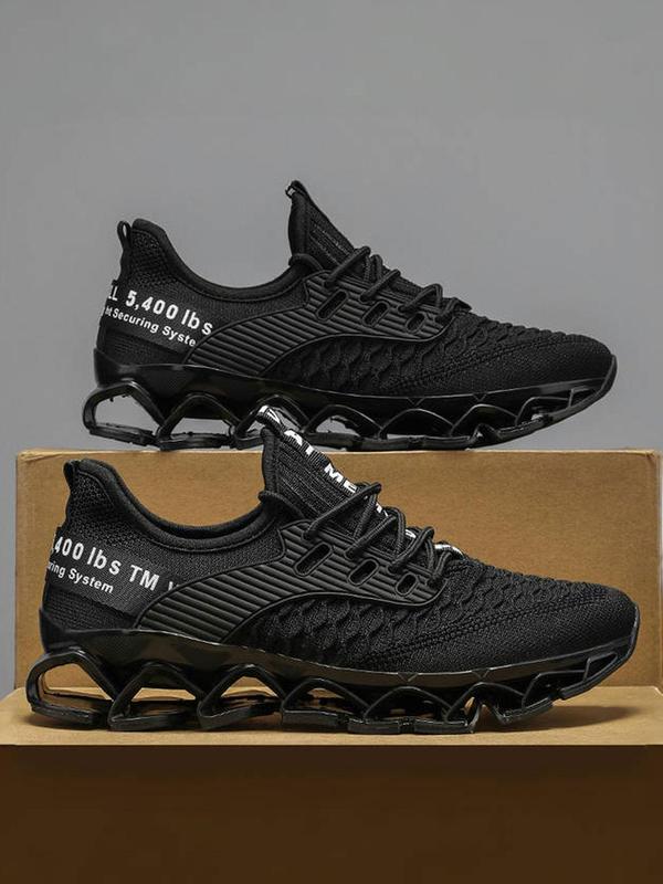 Men's Sporty Lace Up Low Top Sneakers, Casual Comfortable Breathable Running Shoes, Trendy All-match Sneakers for Daily Wear