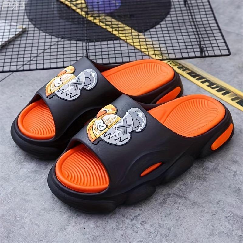 Unisex Trendy Soft Sole Durable Slippers, Comfy Non Slip Casual EVA Slides For Men's & Women's Outdoor Activities Flipflop Walking Shoes