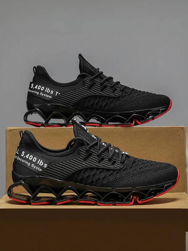 Men's Sporty Lace Up Low Top Sneakers, Casual Comfortable Breathable Running Shoes, Trendy All-match Sneakers for Daily Wear