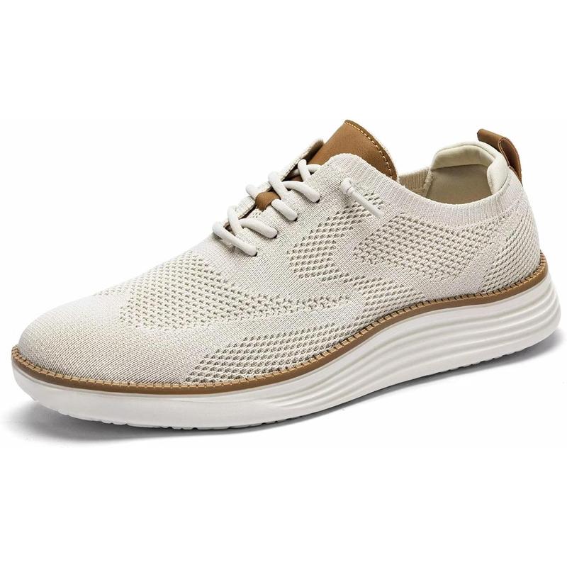 Mens Casual Dress Sneakers Fashion Walking Mesh Oxfords Shoes Business Work Lightweight Soft Sole