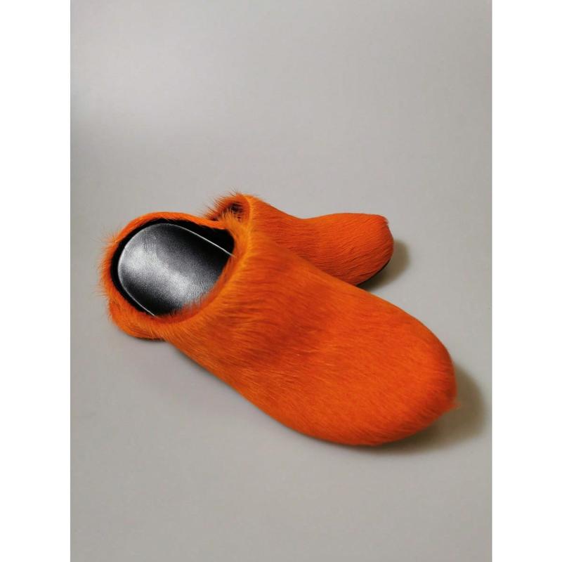 New Fluffy Slip-On Slippers, Autumn Winter Thick Bottom Casual Indoor&Outdoor Home Wear