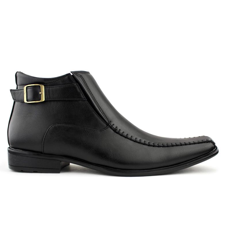 Men's Ankle Boot w  Zipper - Black