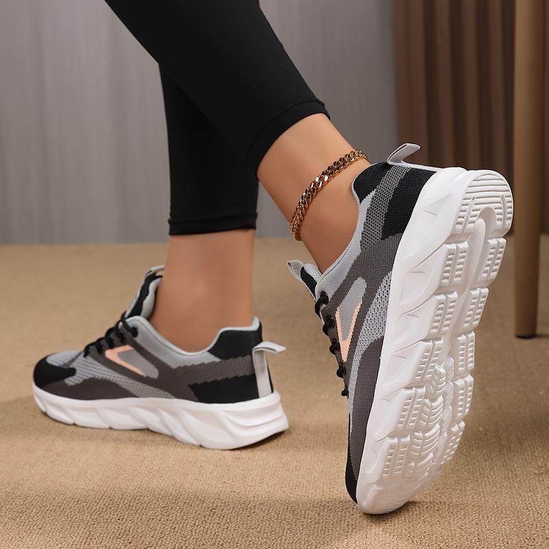 Sosenfer Women's Non-Slip And Wear Resistant Air Cushion Running Shoes, Lace Up Fashion Casual Travel Shoes, Waterproof Lightweight Shock Absorption Sneakers Charms,Tenis Blancos