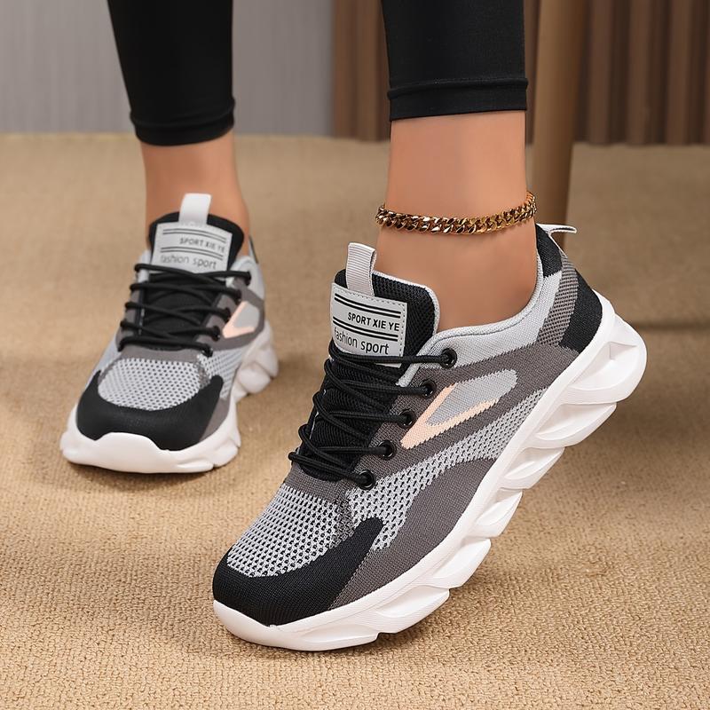 Sosenfer Women's Non-Slip And Wear Resistant Air Cushion Running Shoes, Lace Up Fashion Casual Travel Shoes, Waterproof Lightweight Shock Absorption Sneakers Charms,Tenis Blancos