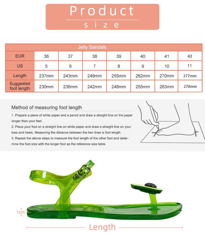 New cute fruit shoes New stylish summer flat beach shoes