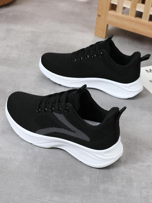 Women's Fashionable Colorblock Lace Up Low Top Sneakers, Casual Breathable Comfortable Sports Running Shoes, All-match Basic Shoes for Daily Wear