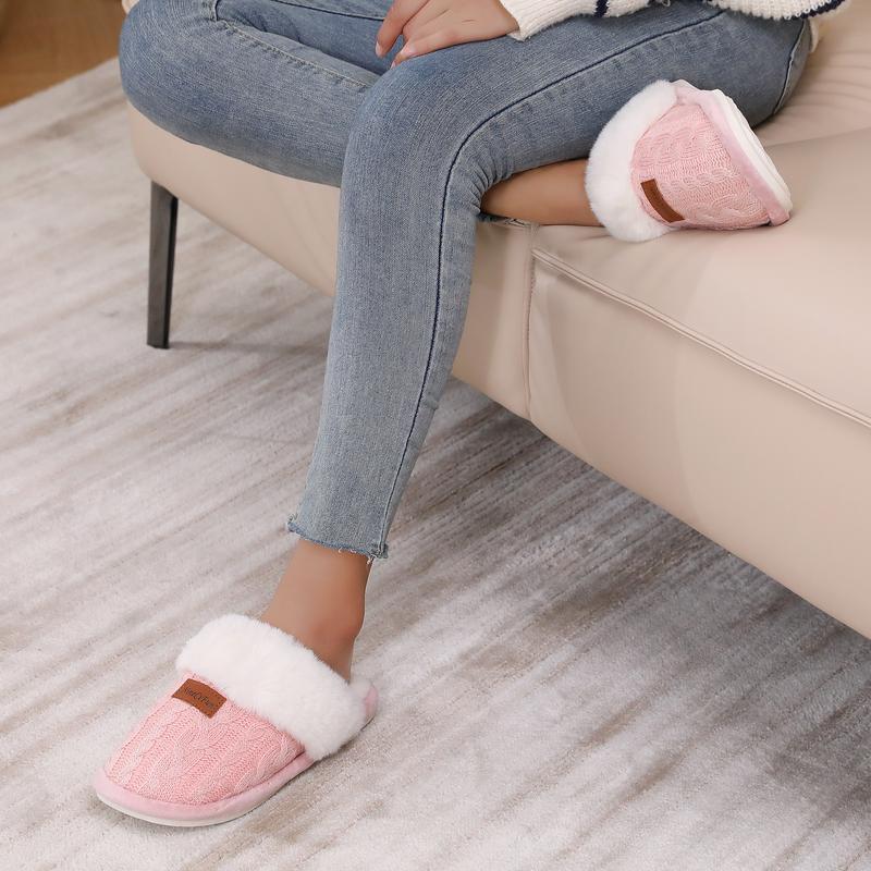 Women's Indoor Home Slippers Memory Foam House Bedroom Slippers Warm Non-slip Slippers Fuzzy Scuffs Outdoor Shoes Best Gift for Women