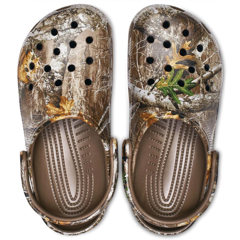 Realtree brown Fan Crocs Christmas Crocs Gift for Christmas, Gift for girlfrend, Gift for noel