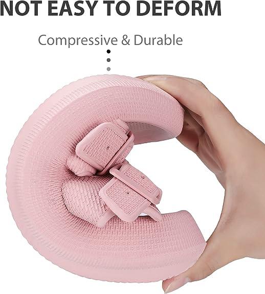 Pillow Slippers , Cloud Slides Double Buckle Adjustable ， EVA Ultra Cushion Sandals Footwear Girl Women Shoe Comfort