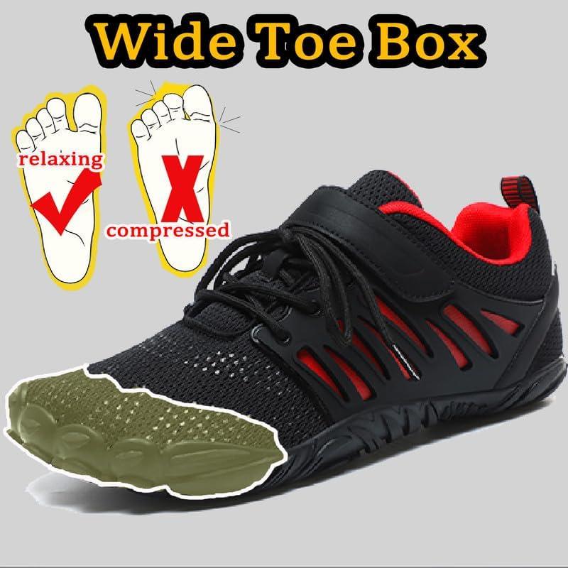 Mens Barefoot Shoes Fitness Mens Cross Training Shoes Sports Hiking Water Shoes Mens Toe Shoes Mens Minimalist Shoes