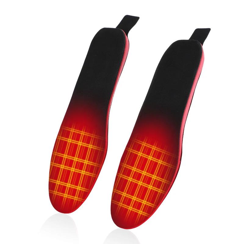 PASTSKY Heated Insoles 2100mAh Electric Foot Warmer Hot Compress Remote Control 3-speed Shoes Pads For Skiing Winter Outdoor