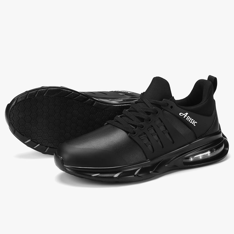 Non Slip Shoes for Men Food Service Waterproof Restaurant Men Work Shoes Comfort Slip on Sneakers Kitchen Chef Slip Resistant Food Service Shoes