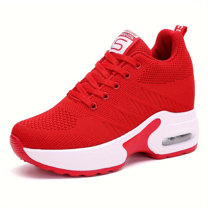 Womens Air Cushion Sport Sneakers - Lightweight & Breathable with Elevator Sole - Fashionable Outdoor Walking Trainers for All-Day Comfort and Support chunky  trainers