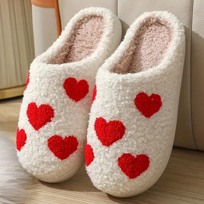 Women's Fuzzy Plush Slippers, Cozy Indoor Home Slippers, Lightweight Women's Bedroom Slippers, Couple Slippers