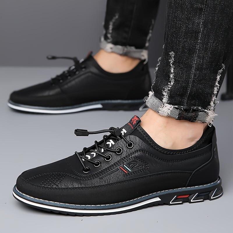 PLUS SIZE Men's Trendy Non Slip Casual Shoes With Adjustable Buckle, Comfy Casual Soft Sole Shoes For Men's Outdoor Activities