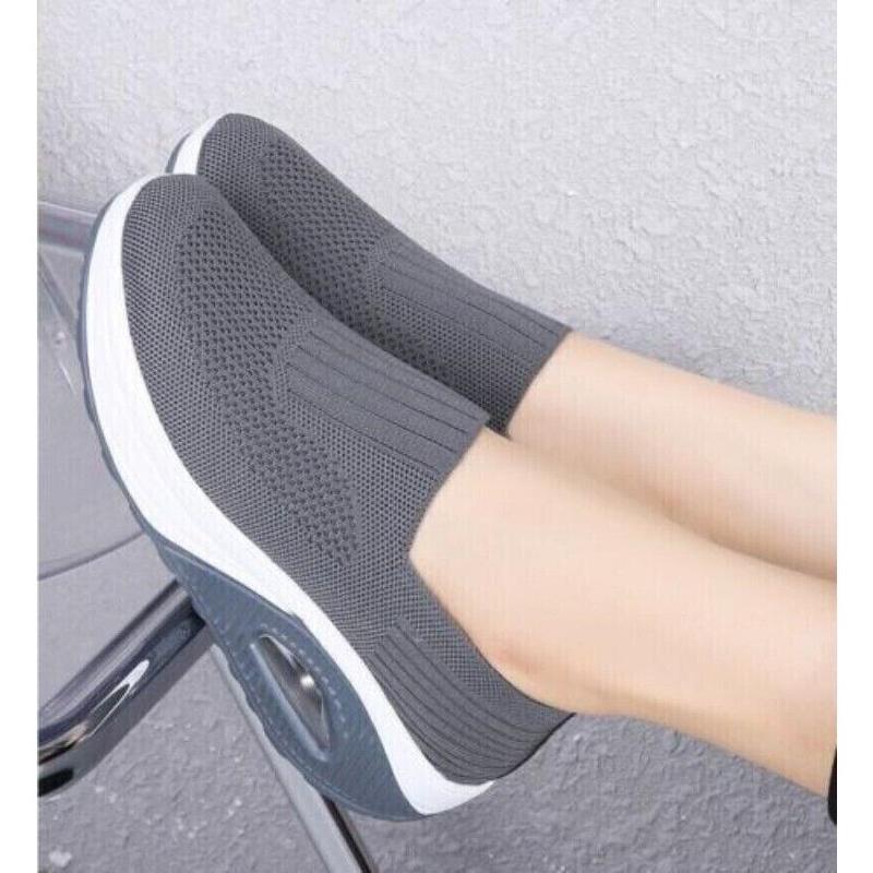 Women's Orthopedic Sneakers Cushion Platform Diabetic Walking Shoes Slip On Size