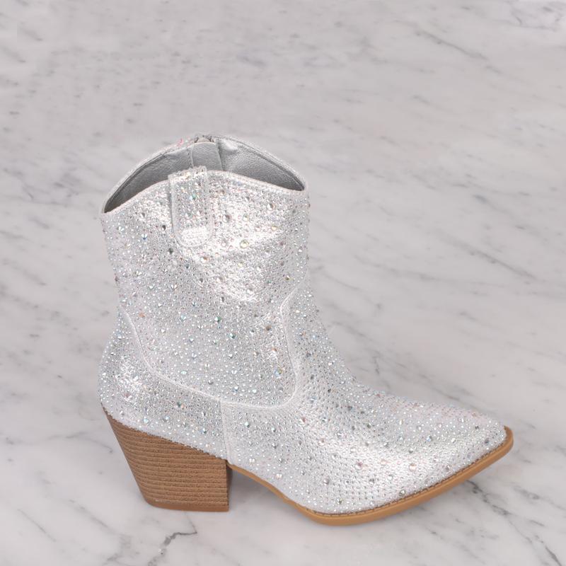 NAPLES-1 WOMEN'S BOOTIES RHINESTONE EMBELLISHED