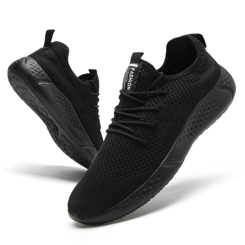 Mens Running Shoes Slip-on Walking Tennis Sneakers Lightweight Breathable Casual Soft Sole Mesh  Sports Shoes