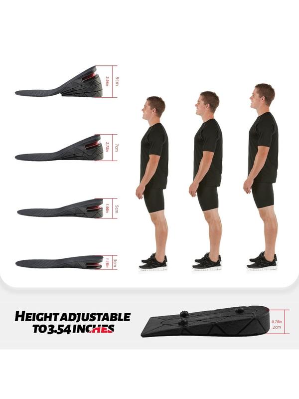 Simple Trendy Invisible Heightening Insole, Summer 2024 Matching Soft Comfort Heightening Insoles, Minimalist Height Boosters, Useful Shoes Accessories for Men & Women Footwear