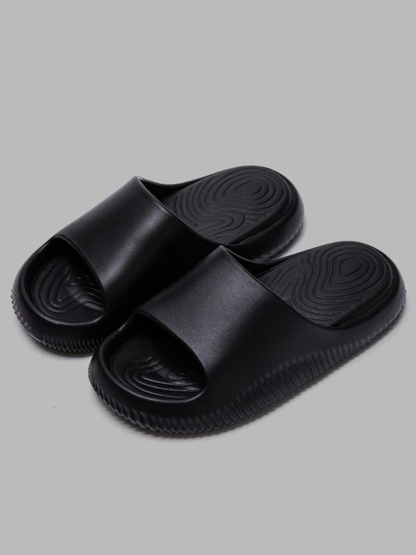 Summer 2024 Unisex Casual Minimalist Plain Color Slide Slippers, Trendy Quick Drying Non-slip Flatform Slides for Women & Men, Comfort Platform House Slide Slippers for Daily Footwear for Boy & Girl