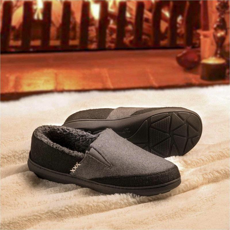 Men's Zermatt Wool-blend Loafer Slippers with Memory Foam Indoor