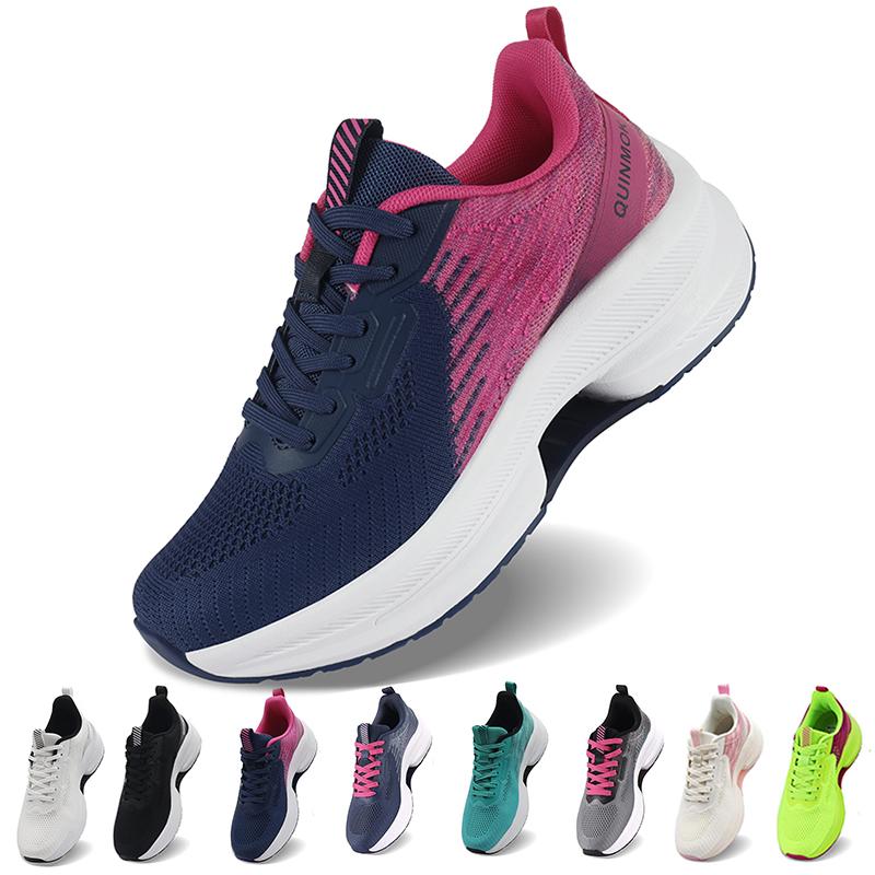 Women Casual Thick Sole Sneakers Sports Running Shoes Non-Slip Athletic Tennis Shoes Lightweight Jogging Workout Shoes Trainer