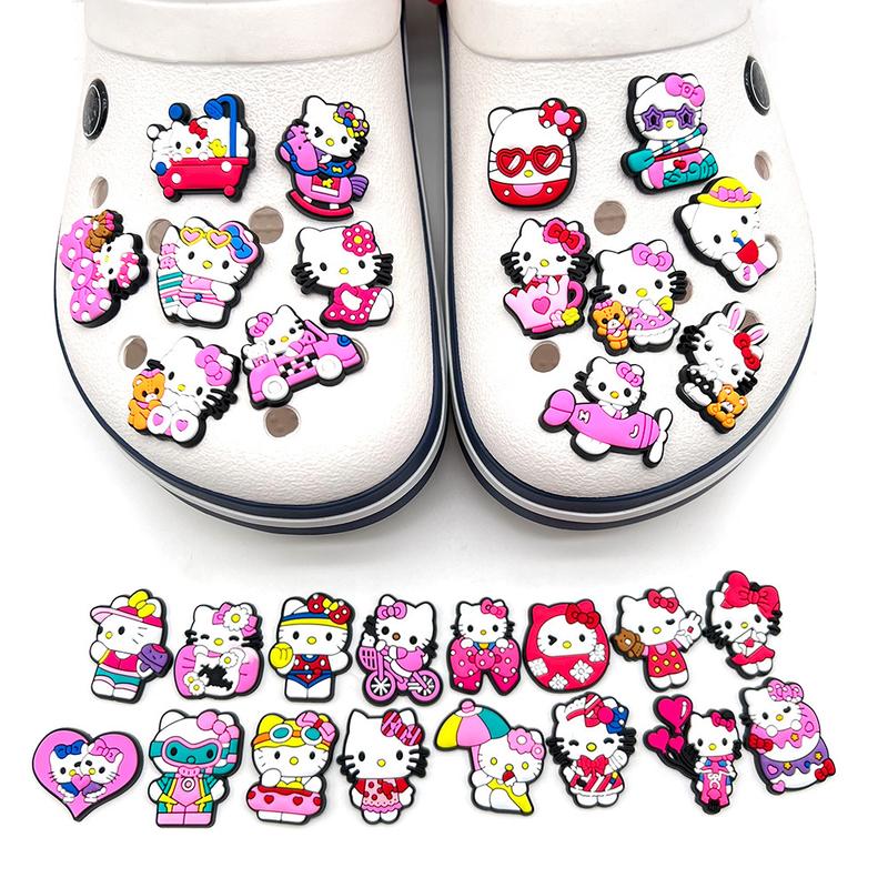 Hello Kitty 30Pcs Shoe Decoration Charms for Sandals Decoration Sanrio Charms