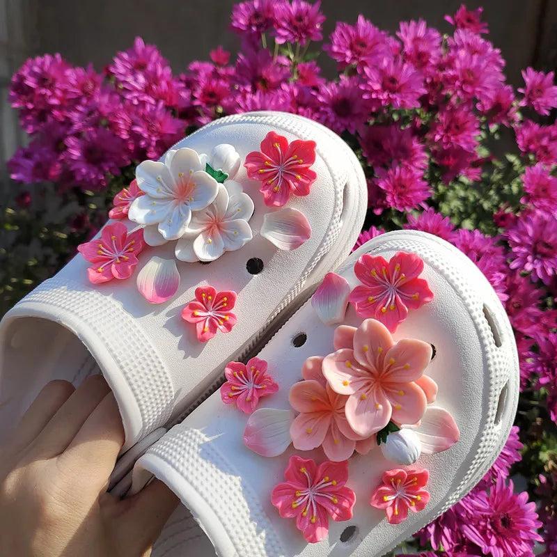 Cute Flower and Branch Shoe Charms