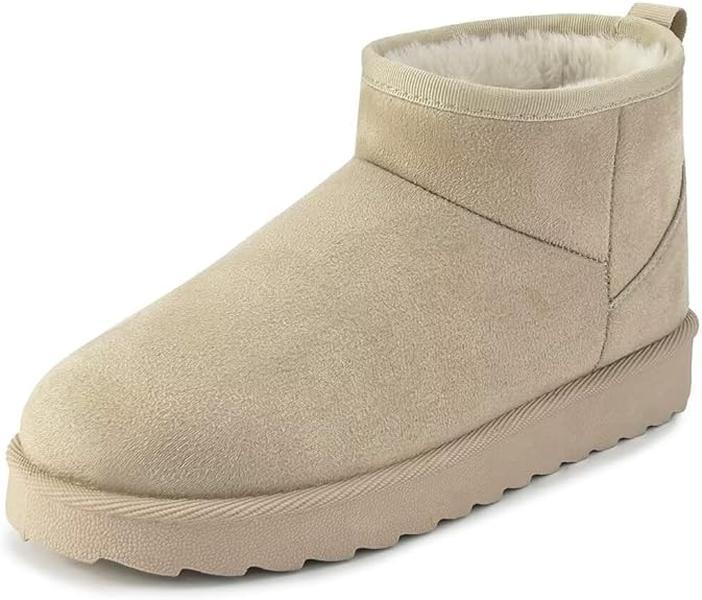 Women's Suede Classic Ultra Mini Snow Boots with Faux Fur Lining - Footwear, Girl