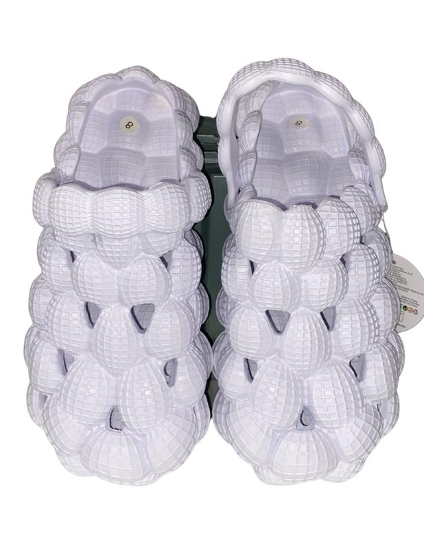 2024 Unisex Slip-On Bubble Slides with Straps Classic Bubble slippers