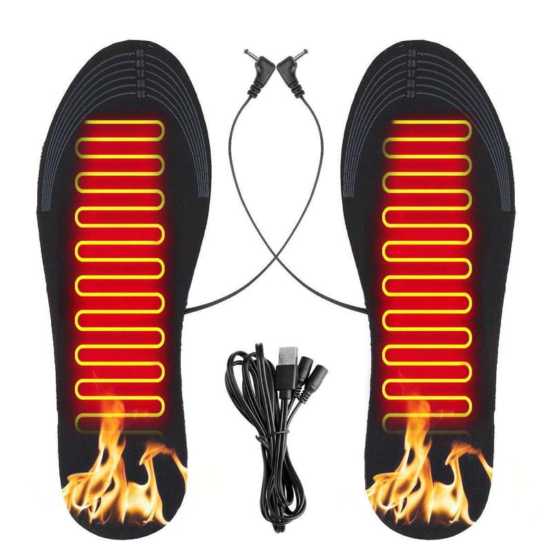 USB Electric Heated Foot Insole Feet Warmer Heater Pads Winter Wear Men & Women Footwear Shoe