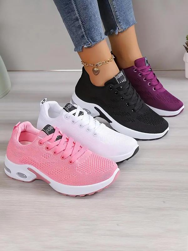 Women's Fashionable Breathable Lightweight Mesh Sneakers, Casual Comfortable Sports Running Shoes, All-match Round Toe Shoes for Daily Wear