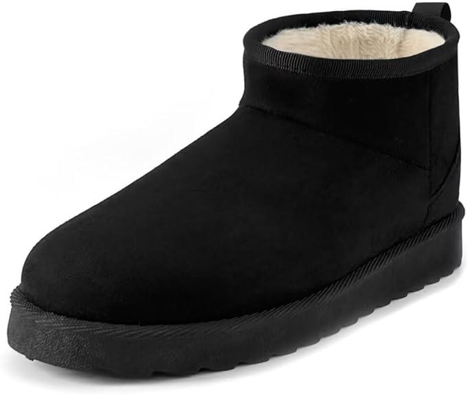 Women's Suede Classic Ultra Mini Snow Boots with Faux Fur Lining - Footwear, Girl