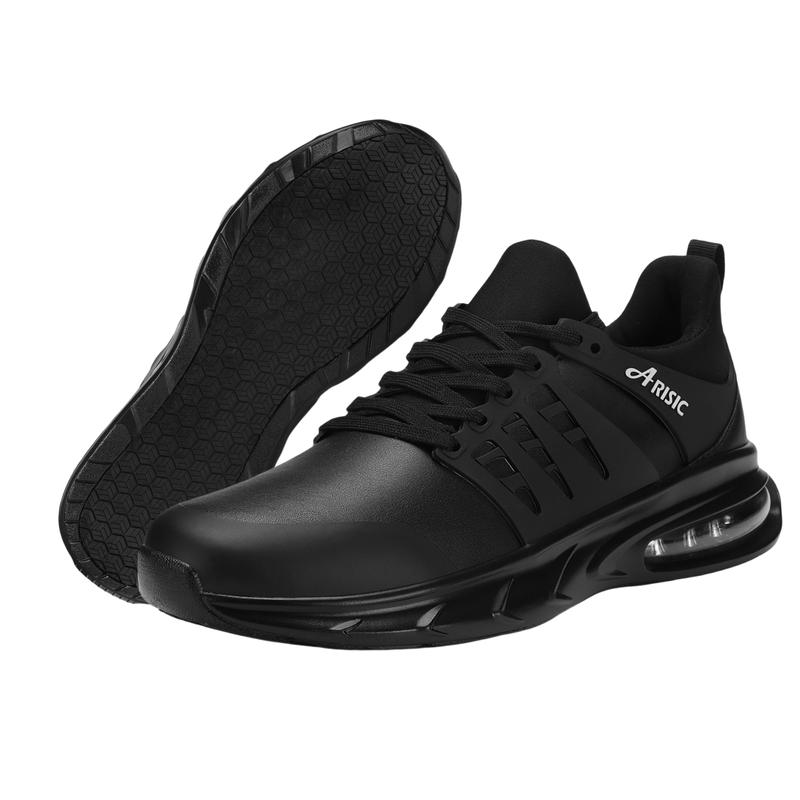 Black Friday Non-slip food service shoes black non-slip work shoes with laces comfort for restaurants, work and safety modern shoes sneakers