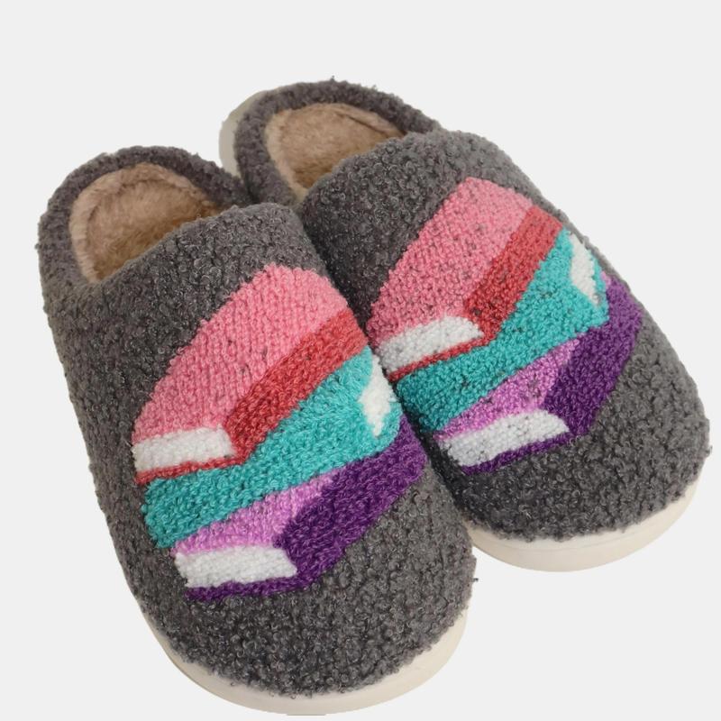 Morally Grey Book Slippers, Women's bookstack slippers Soft Comfort Footwear, cozy slippers