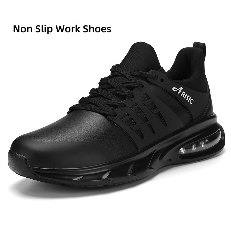 Black Friday Non-slip food service shoes black non-slip work shoes with laces comfort for restaurants, work and safety modern shoes sneakers