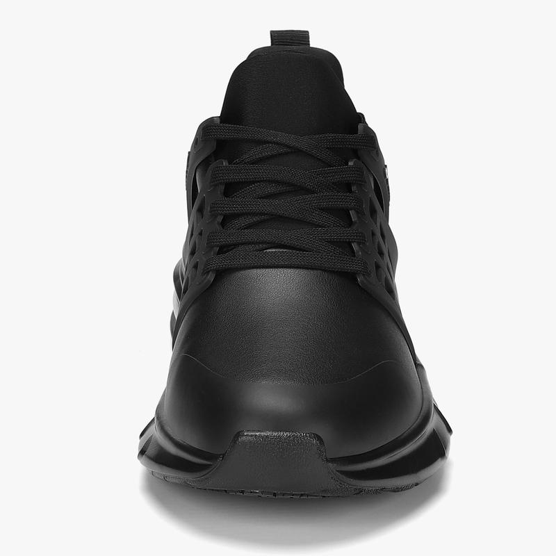 Black Friday Non-slip food service shoes black non-slip work shoes with laces comfort for restaurants, work and safety modern shoes sneakers